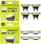Philips OneBlade QP440/50 360 4 pcs + Philips OneBlade QP240/50 4 pcs - Replacement Blade Refill