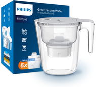 Philips AWP2933WHT 2,6 l Micro X-Clean s časovačem bílá + 6 ks Micro X-Clean filtr - Filtrační konvice