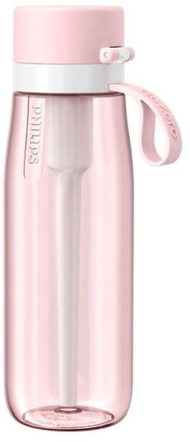 Philips GoZero Daily filter bottle, tritan, pink - Water Filter Bottle - Main image