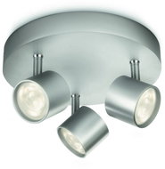 Philips 56243/48/16 Star bodové LED svítidlo 3 × 4,5 W 1500 lm 2700K stmívatelné IP20, hliníkové - Spot Lighting