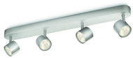 Philips 56244/48/16 Star bodové LED svítidlo 4 × 4,5 W 2000 lm 2700K stmívatelné IP20, hliníkové - Spot Lighting