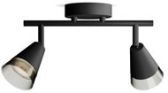 Philips Cleft bodové svítidlo 2× GU10 5 W bez zdroje 27,5 cm IP20, černé - Spot Lighting