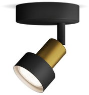 Philips Conduit bodové svítidlo 1× GU10 5 W bez zdroje 13 cm IP20, černé/zlaté - Spot Lighting