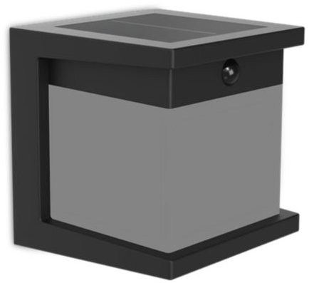 Philips Diara solar wall light 3.8W 27K with sensor black - Garden Lighting - Main image