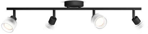 Philips Horen LED spotlight 4×5W, AC 220–240, black - Spot Lighting - Main image