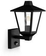 Philips Kinno venkovní nástěnné svítidlo E27, 25 W, IP44, bez žárovky, černé - Garden Lighting