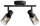 2× E14 25W without bulb 27.5cm IP20, black