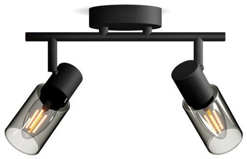 Philips Palms spotlight 2× E14 25W without bulb 27.5cm IP20, black - Spot Lighting - Main image