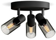 Philips Palms bodové svítidlo 3x E14 25 W bez zdroje 20 cm kulaté IP20, černé - Spot Lighting