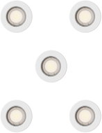 Philips Peridot Rec Kit Rd zapuštěné svítidlo kulaté 7 W, AC 220-240, IP20, 5 ks, bílá - Ceiling Light