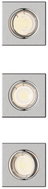 Philips Peridot Rec Kit Sq zapuštěné svítidlo hranaté 7 W, AC 220-240, IP20, 3 ks, nikl - Ceiling Light