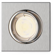 Philips Peridot Rec Kit Sq zapuštěné svítidlo hranaté 7 W, AC 220-240, IP20, nikl - Ceiling Light
