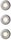 Rec Kit round recessed spotlight 7W, AC 220-240V, IP20, 3-pack, nickel