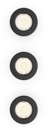 Philips Peridot Rec zapuštěné svítidlo kulaté 7 W, AC 220-240, IP20, 3 ks, černé - Ceiling Light