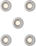 Philips Peridot zapuštěné svítidlo kulaté 7 W, AC 220-240, IP20, 5 ks, nikl - Ceiling Light