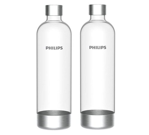 Philips karbonizační lahev ADD916, 1l, nerez spodní díl , 2ks - Soda Maker Bottle - Main image