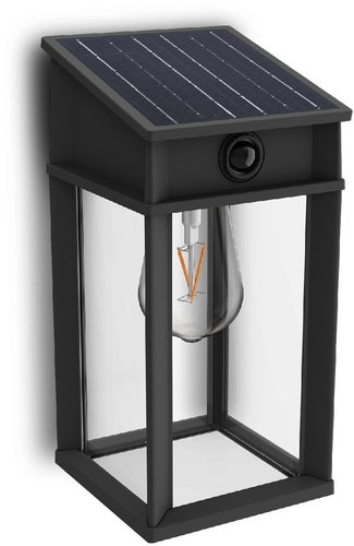 Philips Geri UltraEfficient solar LED luminaire with sensor 3,2 W, 500 lm, 2700 K, IP44, square, and - Motion Sesnor - Main image