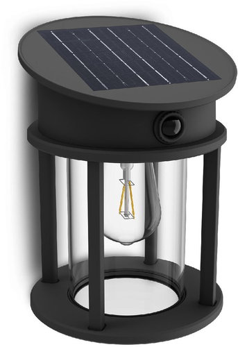 Philips Geri UltraEfficient solar LED luminaire with sensor 3,2 W, 500 lm, 4000 K, IP44, round, an - Motion Sesnor - Main image