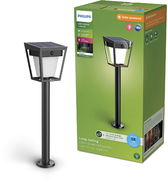 Philips Nissa solární LED sloupek s pohybovým senzorem 1,8 W, 250/25 lm, 3000 K, IP44, černý - Pohybový senzor