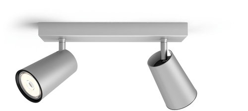 Philips Paisley spot light 2 × GU10 5,5 W, without power supply, IP20, aluminium - Decorative Lighting - Main image