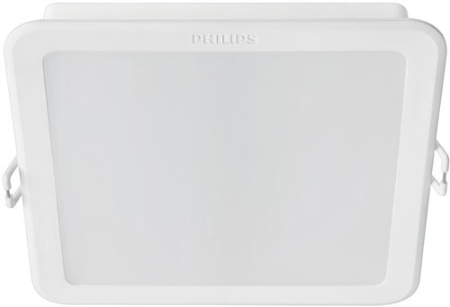 Philips Meson LED ceiling luminaire 12,5 W, 900 lm, 3000 K, 14 cm, square IP20, white - Decorative Lighting - Main image