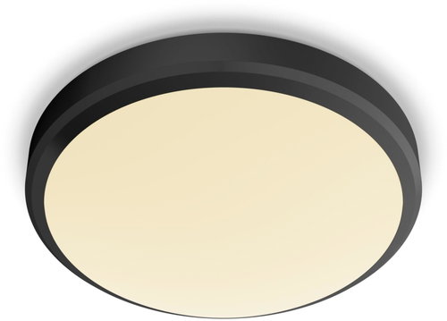Philips Doris CL257 Bathroom LED luminaire 1 × 6 W, 600 lm, 2700 K, IP44, 22 cm, black - Decorative Lighting - Main image