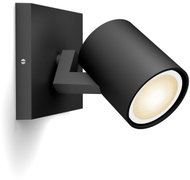 Philips Hue WA Runner GU10 5W 350lm 2200-6500K IP20 LED Spot Light Black + Dimmer Switch - Ceiling Light
