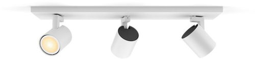 Philips Hue WA Runner LED Spotlight 3× GU10 5W 350lm 2200-6500K IP20, White + Dimmer Switch - Ceiling Light - Main image