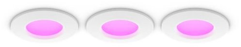 Philips Hue LED Slim recessed spotlight S, white ambiance, 3 pack, white - Ceiling Light - Main image