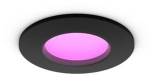 Philips Hue LED Slim recessed spotlight S, white ambiance, black - Ceiling Light - Main image