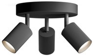 Philips Wyatt LED bodové svítidlo 3 × 5 W, na desce, AC 220 - 240, černé - Spot Lighting