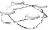 Edzard Advent wreath Alloa, diameter 33 cm, polished stainless steel - Christmas Candlestick
