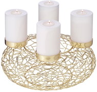Edzard Advent wreath Milano, diameter 34 cm, gold - Christmas Candlestick