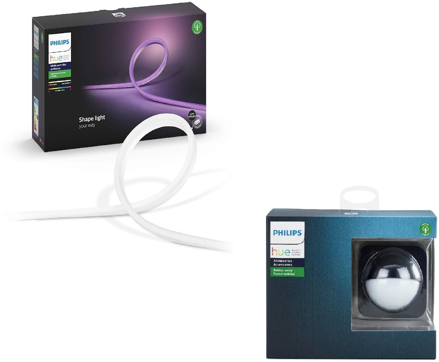 Hue Lightstrip Outdoor 5m EU + Philips Hue Outdoor sensor EU
