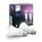 LED Bulb Philips Hue White and Color ambiance 9W E27 Set, 2pcs - LED žárovka