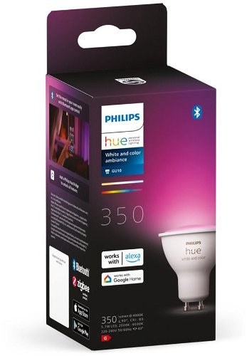 Hue GU10 LED Bulb - White and colour ambiance