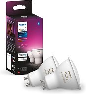 LED izzó Philips Hue White and Color ambiance 5.7W GU10 szett, 2 db - LED žárovka