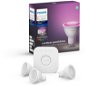 Philips Hue White and Color Ambiance 5.7W GU10 Starter Kit - LED Bulb