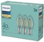 LED Bulb Philips LED Classic 4.3-40W, E14 2700K, 3pcs - LED žárovka