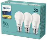 Philips LED 9 – 60W, E27 2700 K, 3 ks - LED žiarovka
