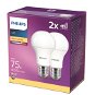 LED Bulb Philips LED 11-75W, E27 2700K, 2pcs - LED žárovka