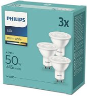 LED izzó Philips LED 4,7-50W, GU10 2700K, 3 db - LED žárovka