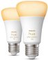LED Bulb Philips Hue White Ambiance 8W 1100 E27 2 pcs - LED žárovka