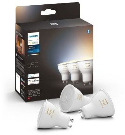 Philips Hue White Ambiance Wireless Lighting LED Light Bulb with Bluetooth,  5W GU10 Bulb, Pack of