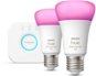 Philips Hue White and Color Ambiance 9W 1100 E27 - Kleines Promo-Starterkit - LED-Birne