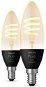 Philips Hue White Ambiance 4.6W 550 Filament candle E14 2pcs - LED Bulb