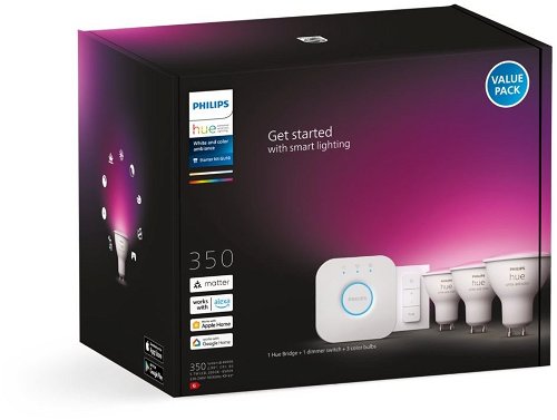 Philips Hue White & Color Ambiance 5.7W GU10 Starter Kit
