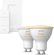 Philips HueWA 4.3W GU10 2P EUR + Philips Hue Dimmer Switch EU/UK v2 - Smart Lighting Set