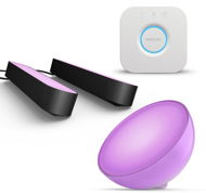 COL Hue Go V2 EU white + COL HUE PLAY DOUBLEPK EÚ/UK black + Philips HUE Bridge EÚ - Súprava inteligentného osvetlenia