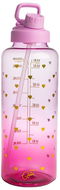 Paris Hilton Trinkflasche 1,8 l lila/Herzmuster - Trinkflasche